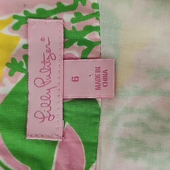 Lilly Pulitzer Womens  Coastal Corral  Fish and sea Horse Print  Skirt Size 6 - Picture 12 of 16